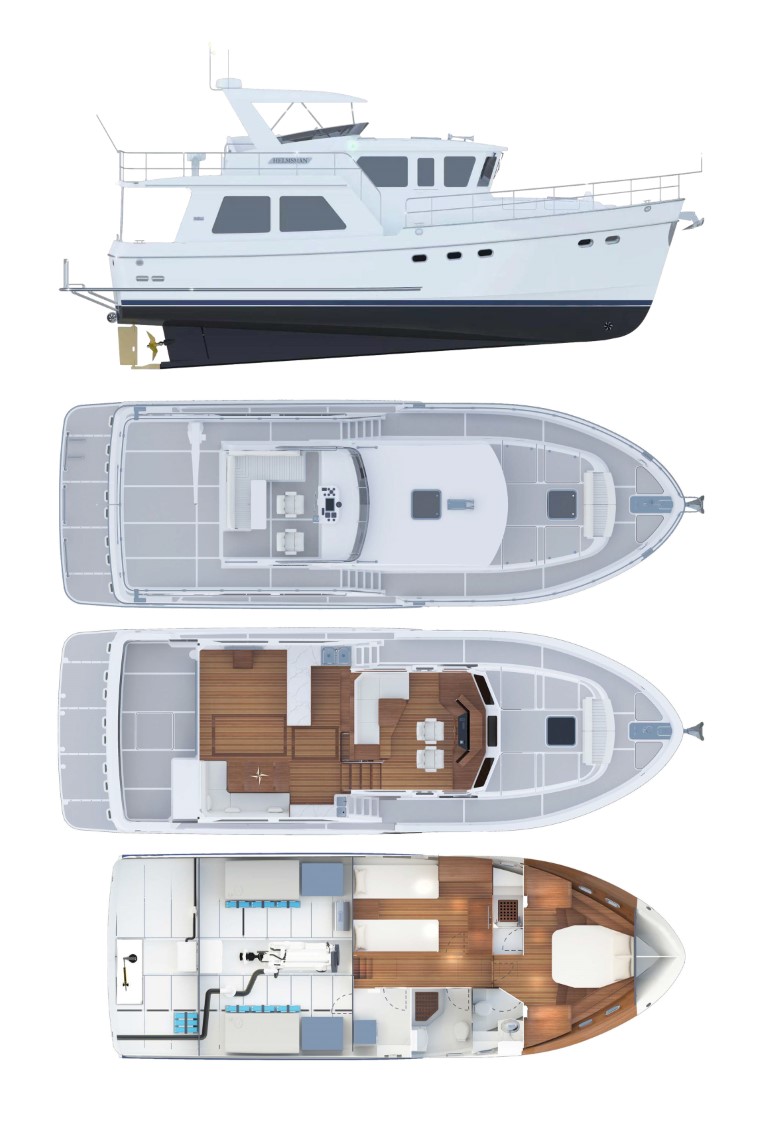 Helmsman Trawlers 46E Pilothouse